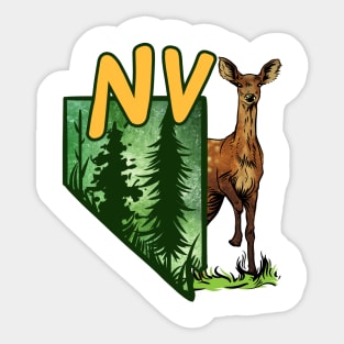 NV Deer Sticker